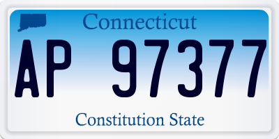 CT license plate AP97377