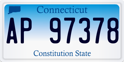 CT license plate AP97378