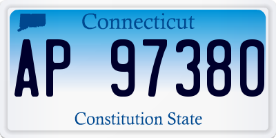 CT license plate AP97380