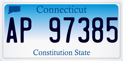 CT license plate AP97385