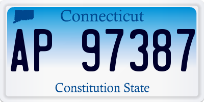 CT license plate AP97387