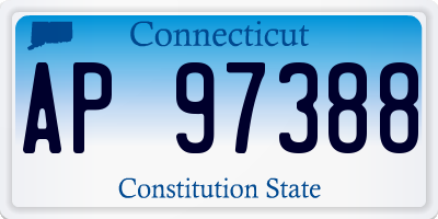 CT license plate AP97388