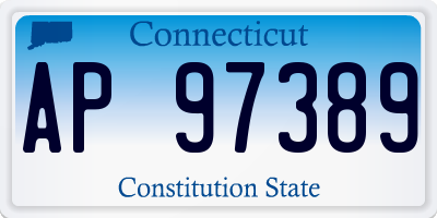 CT license plate AP97389