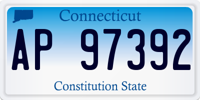 CT license plate AP97392