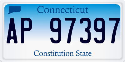 CT license plate AP97397