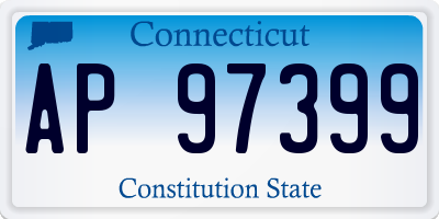 CT license plate AP97399