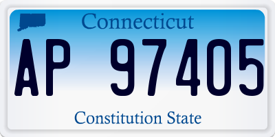 CT license plate AP97405