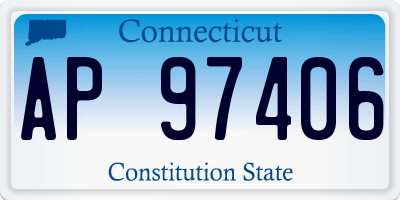 CT license plate AP97406