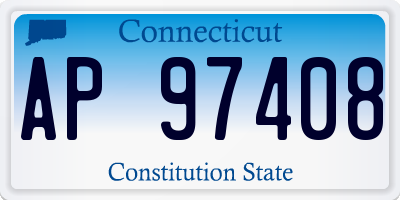 CT license plate AP97408