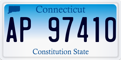 CT license plate AP97410