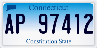 CT license plate AP97412