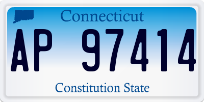 CT license plate AP97414