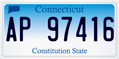 CT license plate AP97416