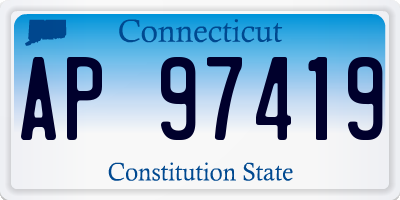 CT license plate AP97419