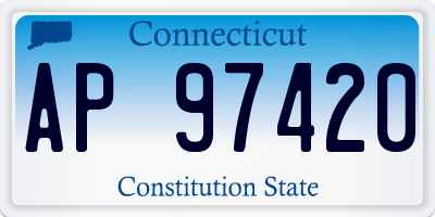 CT license plate AP97420