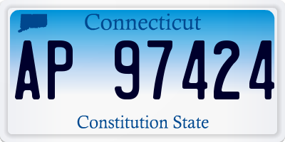 CT license plate AP97424