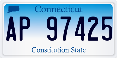 CT license plate AP97425