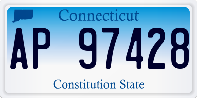 CT license plate AP97428