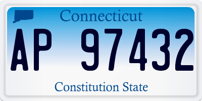 CT license plate AP97432