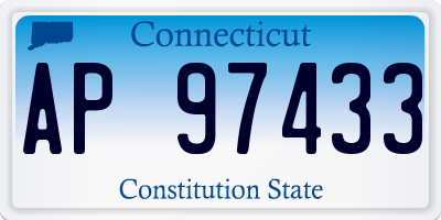 CT license plate AP97433