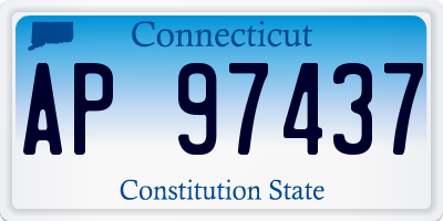 CT license plate AP97437