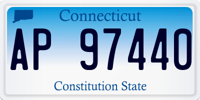 CT license plate AP97440