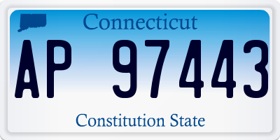 CT license plate AP97443