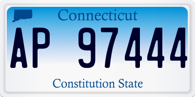 CT license plate AP97444