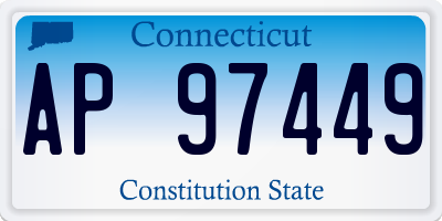 CT license plate AP97449