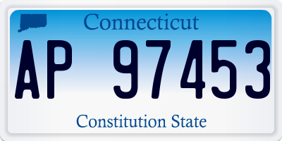 CT license plate AP97453