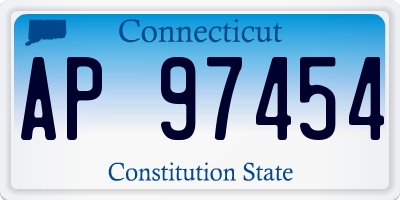 CT license plate AP97454