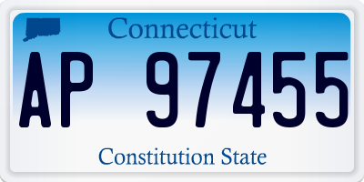 CT license plate AP97455