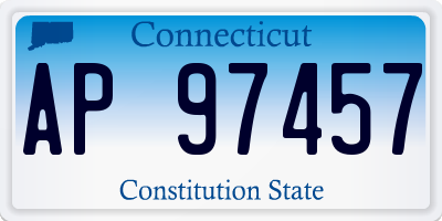 CT license plate AP97457