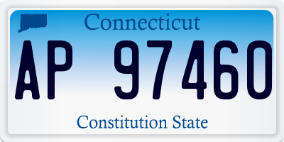 CT license plate AP97460