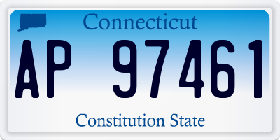 CT license plate AP97461