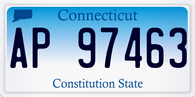 CT license plate AP97463