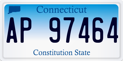 CT license plate AP97464