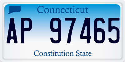 CT license plate AP97465