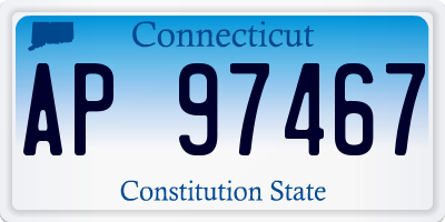 CT license plate AP97467