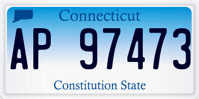 CT license plate AP97473