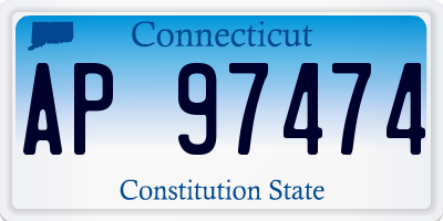 CT license plate AP97474