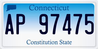 CT license plate AP97475