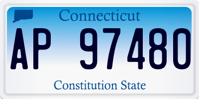 CT license plate AP97480