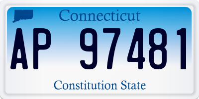 CT license plate AP97481