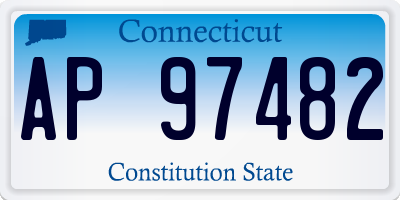 CT license plate AP97482