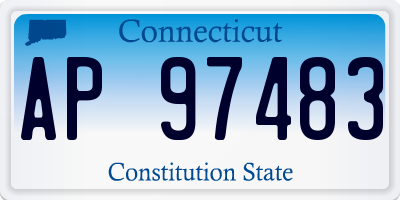 CT license plate AP97483