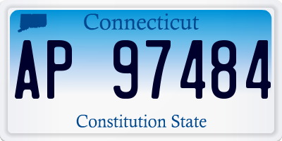 CT license plate AP97484