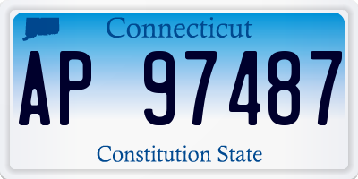 CT license plate AP97487