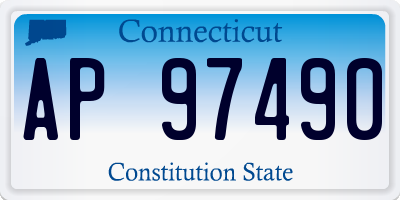 CT license plate AP97490