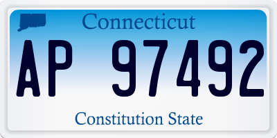 CT license plate AP97492